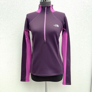 The North Face Pullover Top Women Purple XS Long Sleeve 1/2 Zip